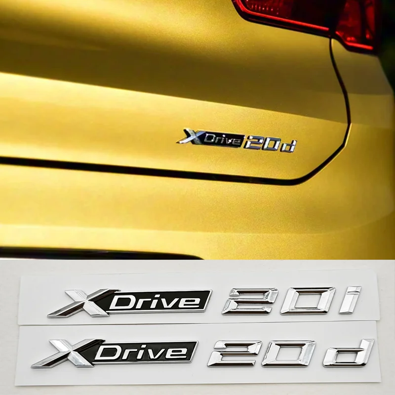 

3D-эмблемы из АБС-пластика для автомобилей: логотипы XDrive 20d, X Drive 20i, значки на багажник и боковые крылья для BMW X1, X2, X3, X4 G01, внешние аксессуары