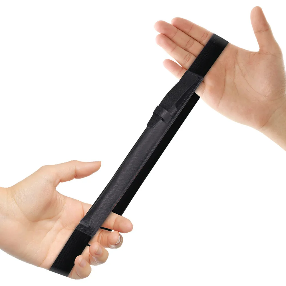 Premium PU Pencil Holder Sleeve with Elastic Band for 9.7 10.5 12.9 Cases Shock Scratch Protection Black