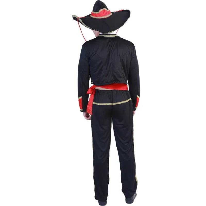 Day Of The Dead Cosplay Halloween Costume For Adult And Kids Mexican Unisex Costume Mariachi Party Set Matador Carnival Cosplay