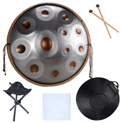 9/10/12/14 Tone Handpan Drum 22 Inches 432hz,440hz D Minor Steel Tongue Drum Yoga Meditation Music Drums Percussion Instruments