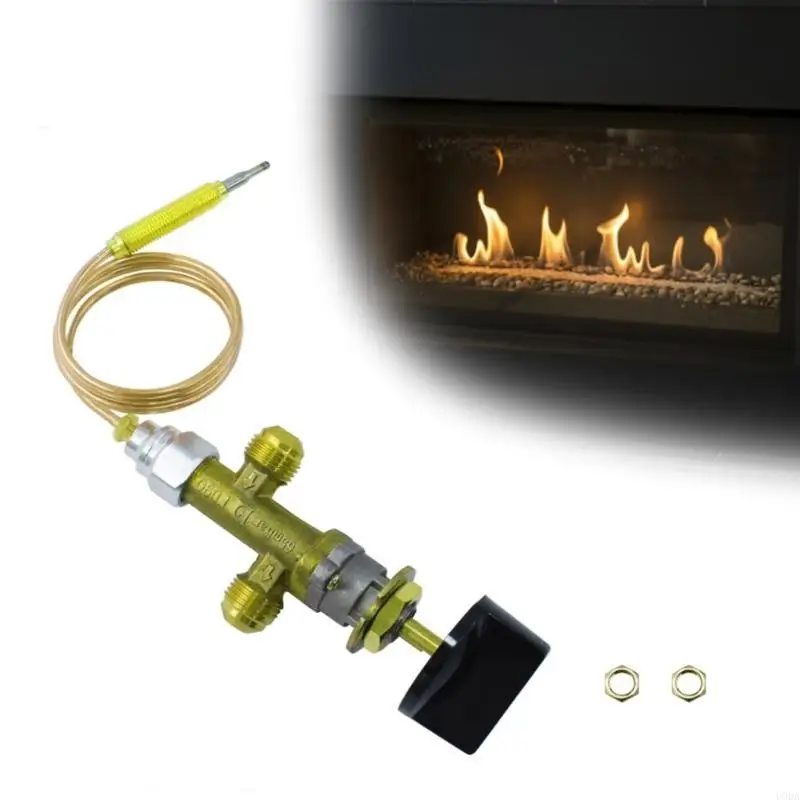 Heaters Flame Control Valves with Thermocouple & Knob Switches Simple to Use