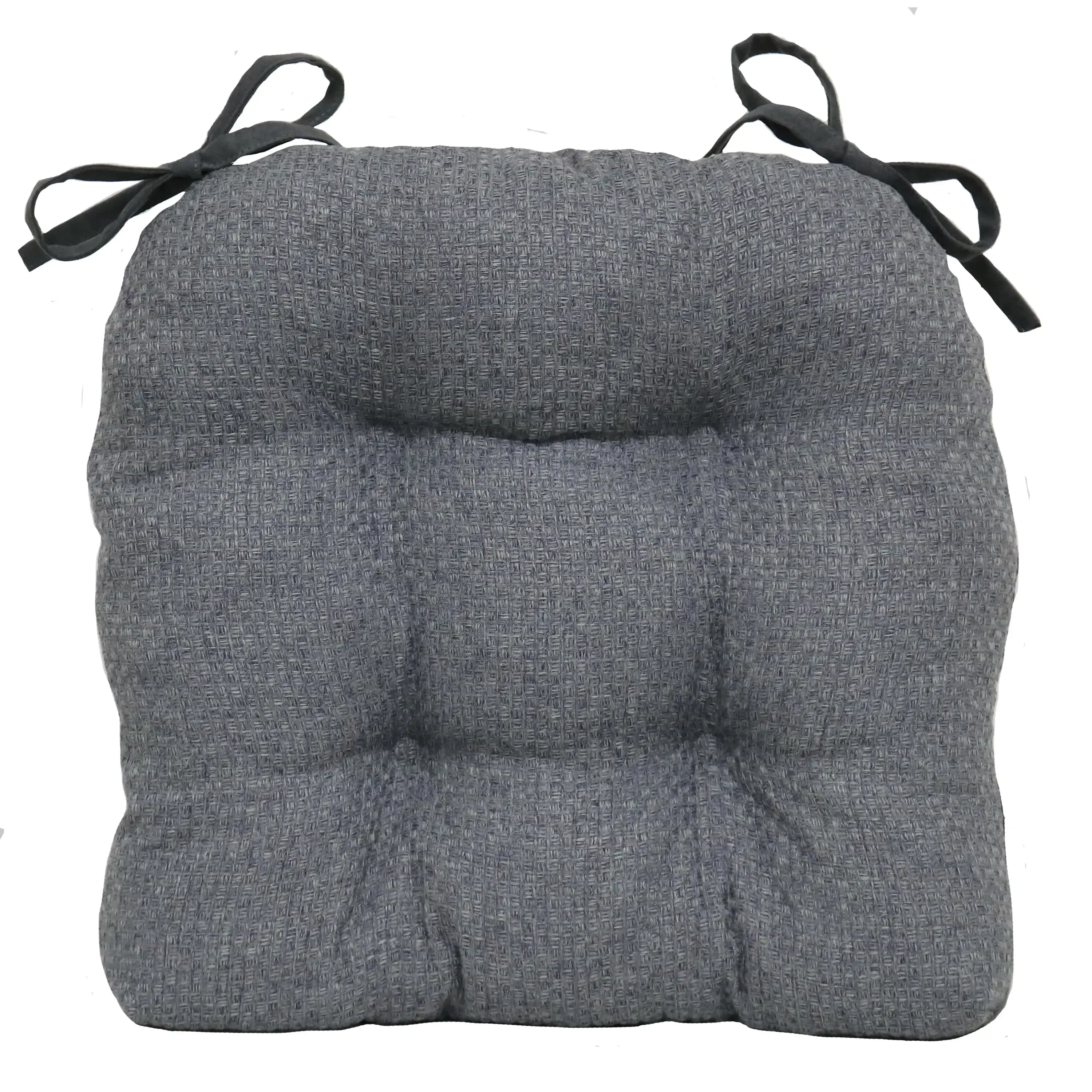 

Cojín de Silla de Espuma Viscoelástica Triturada, 16" x 14.5", Franela Gris, Individual