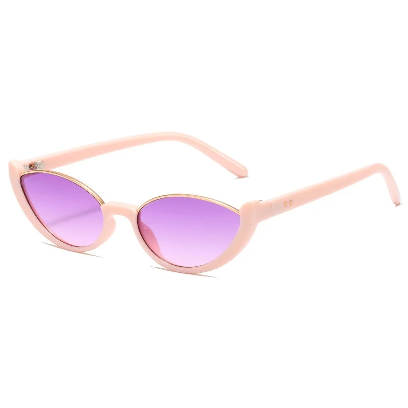 2024 Trendy Half Frame Rimless Flat Top Sunglasses for Women Oval Fashion Clear Glasses Brand Designer Oculos De Sol Feminino