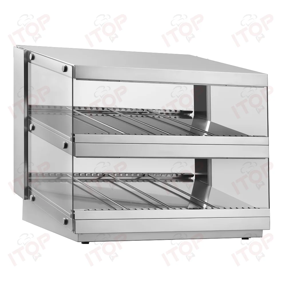 Commercial Upright Heated Food Holding Cabinet With Restaurant Kitchen Display Cabinets