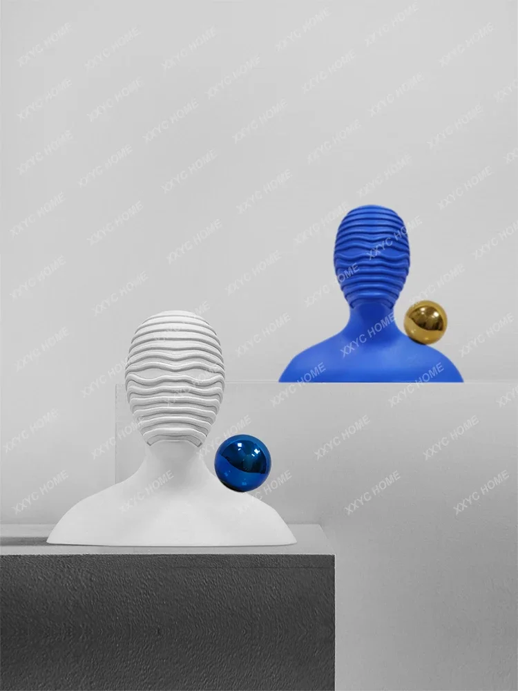 Half-Length Portrait Sculpture Abstract Figure Decoration Art Avatar Decoration