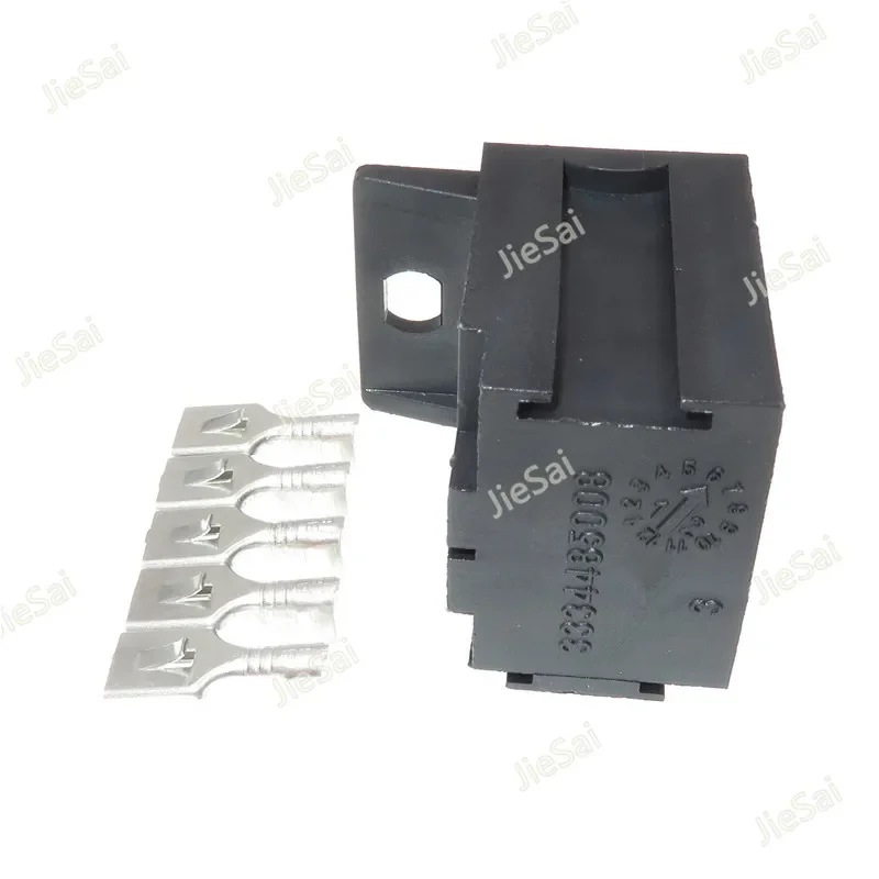 5 Pin 3334485008 Automotive Relay Base Holder Socket With Mounting Bracket For 5Pin Relays