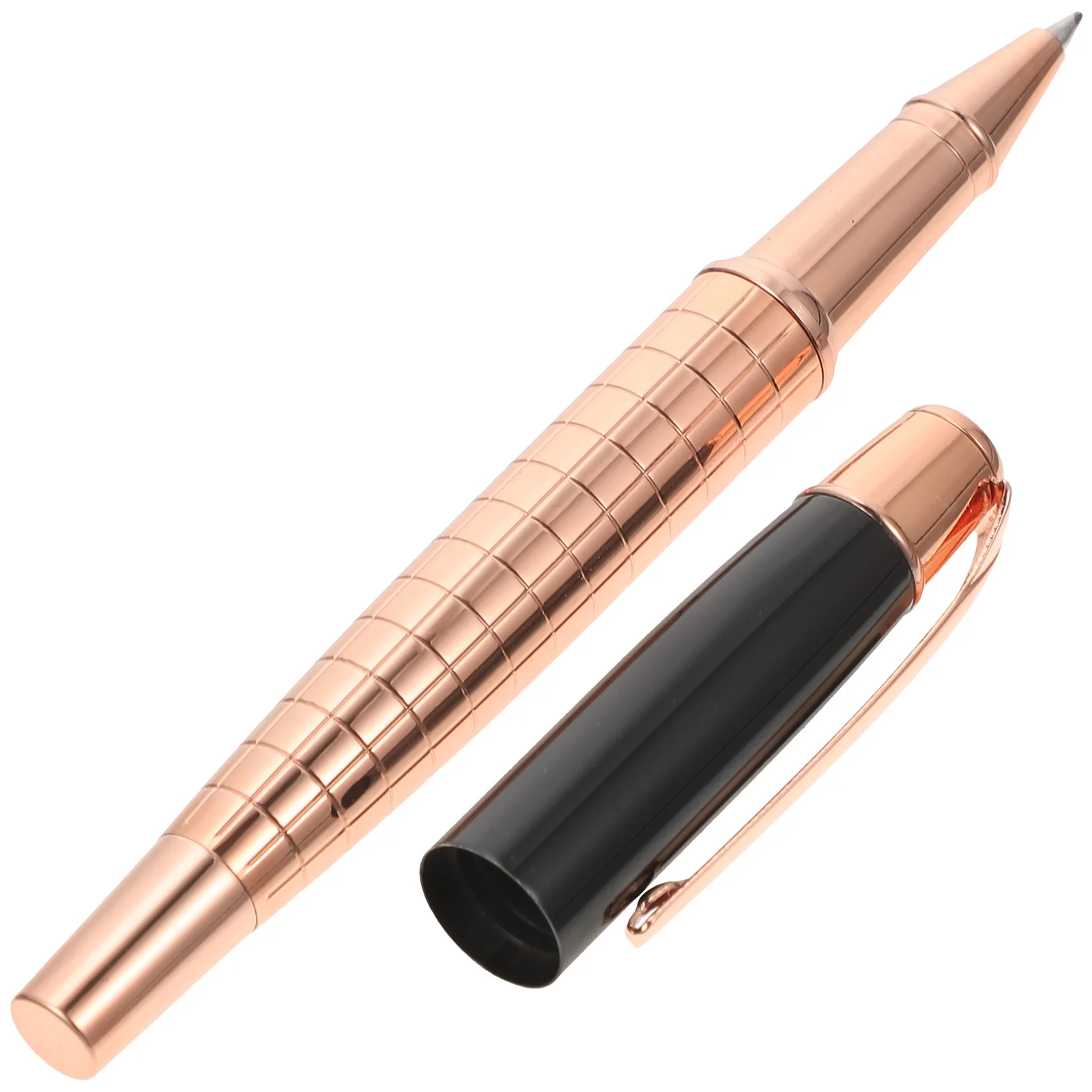 

Metal Pen Refillable Portable Signature Pen Large Capacity for School Office Business Multi Function Writing Accessory