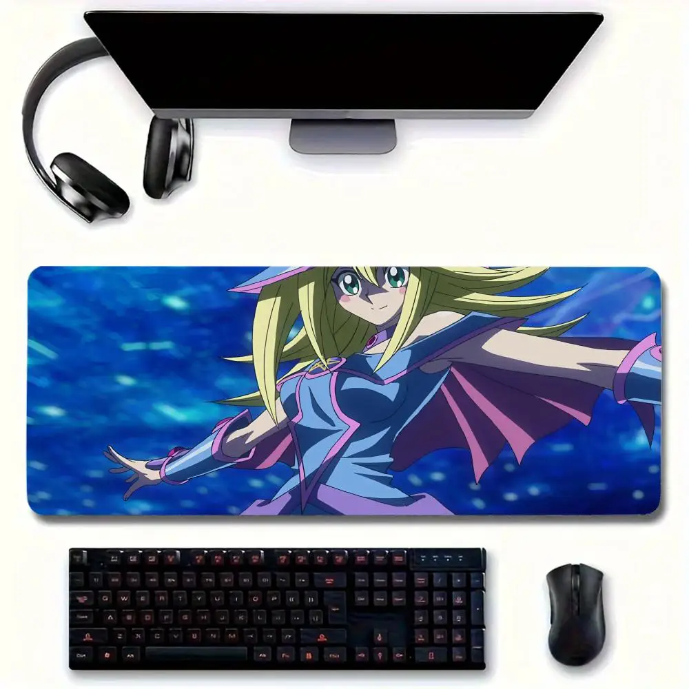 Anime Yugioh Dark Magician Mouse Pad grande tappetino per mouse per home office tappetino da scrivania in pelle impermeabile per giocatori tappetino per mouse per Computer K