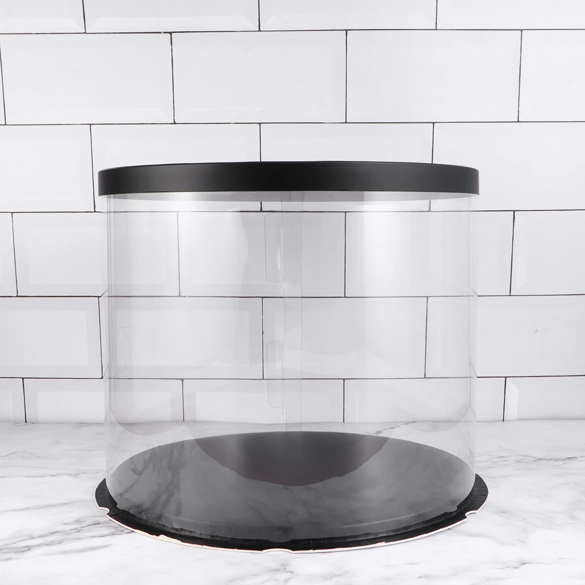 

Cake Box Packaging Boxes Wedding Carrier Container Bakery Clear with Lid Double Layer