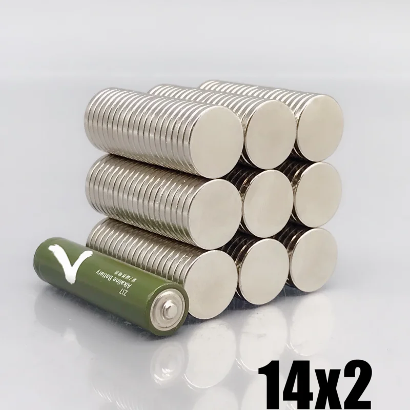 Fridge Tool Magnet 10/50/200/500pcs 14x2mm Imane Round Shape 14*2mm For Kitchen Diy Craft Office Garage Hook Tool Accessory