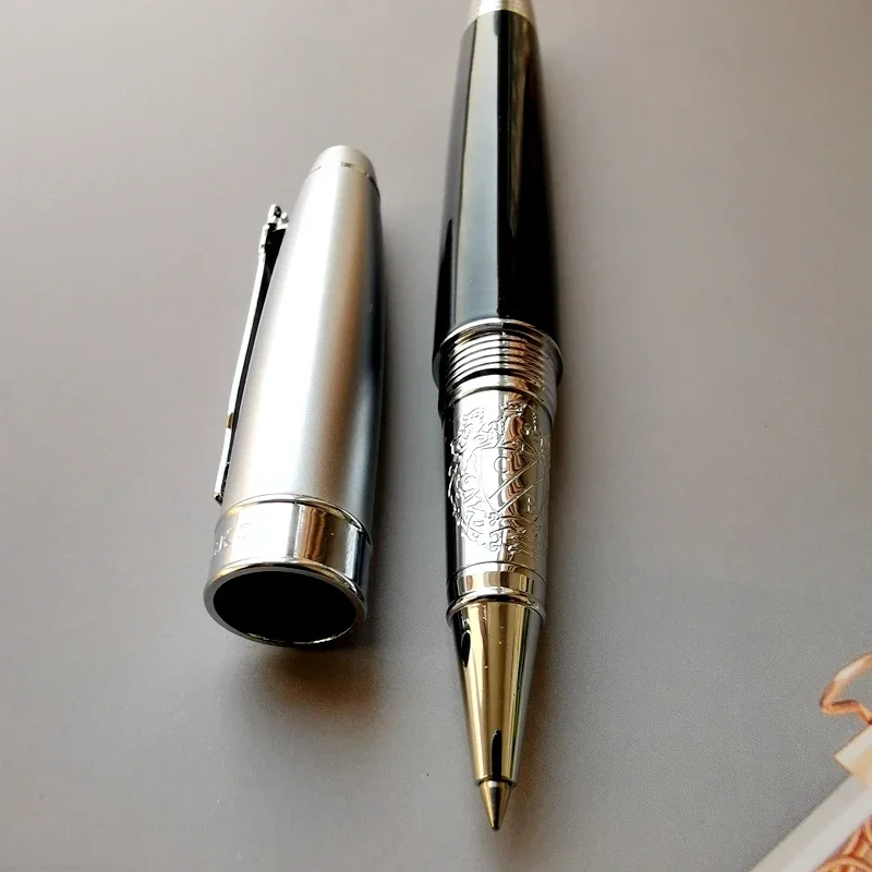 قلم رولربال معدني من MB ، جل أعمال ، أدوات مكتبية عالية الجودة ، قلم كتابة ، لوازم مكتبية ، كتاب ، أسود ، أخضر ، أقلام #3