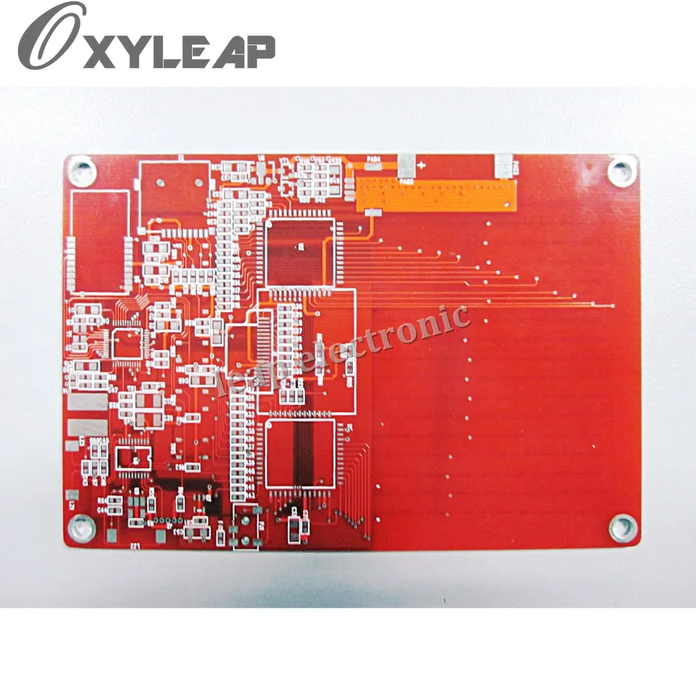10 Camadas Cegas e Enterrado Placa De Circuito Multilayer PCB Vias Vermelho Com BGA Quick Turn