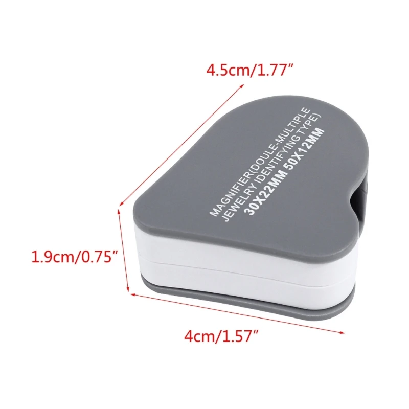 X37E Eye Loupe Magnifier for Stamp Jewelry Inspection Double Lens Glass