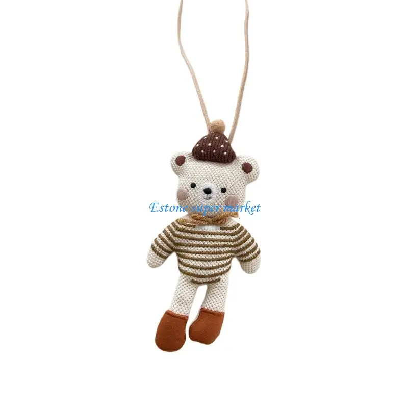 

090B Perfect Gift Fabric Animal Hanging Ornament For Kids Handmade Safe Children's Neckchain Creative Long Chain Decoration