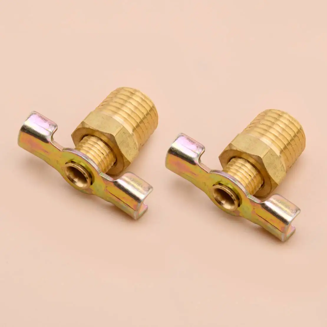 

2Pcs 1/4" Air Compressor Tank Drain Plug Valve Tap Drain With T-handle New