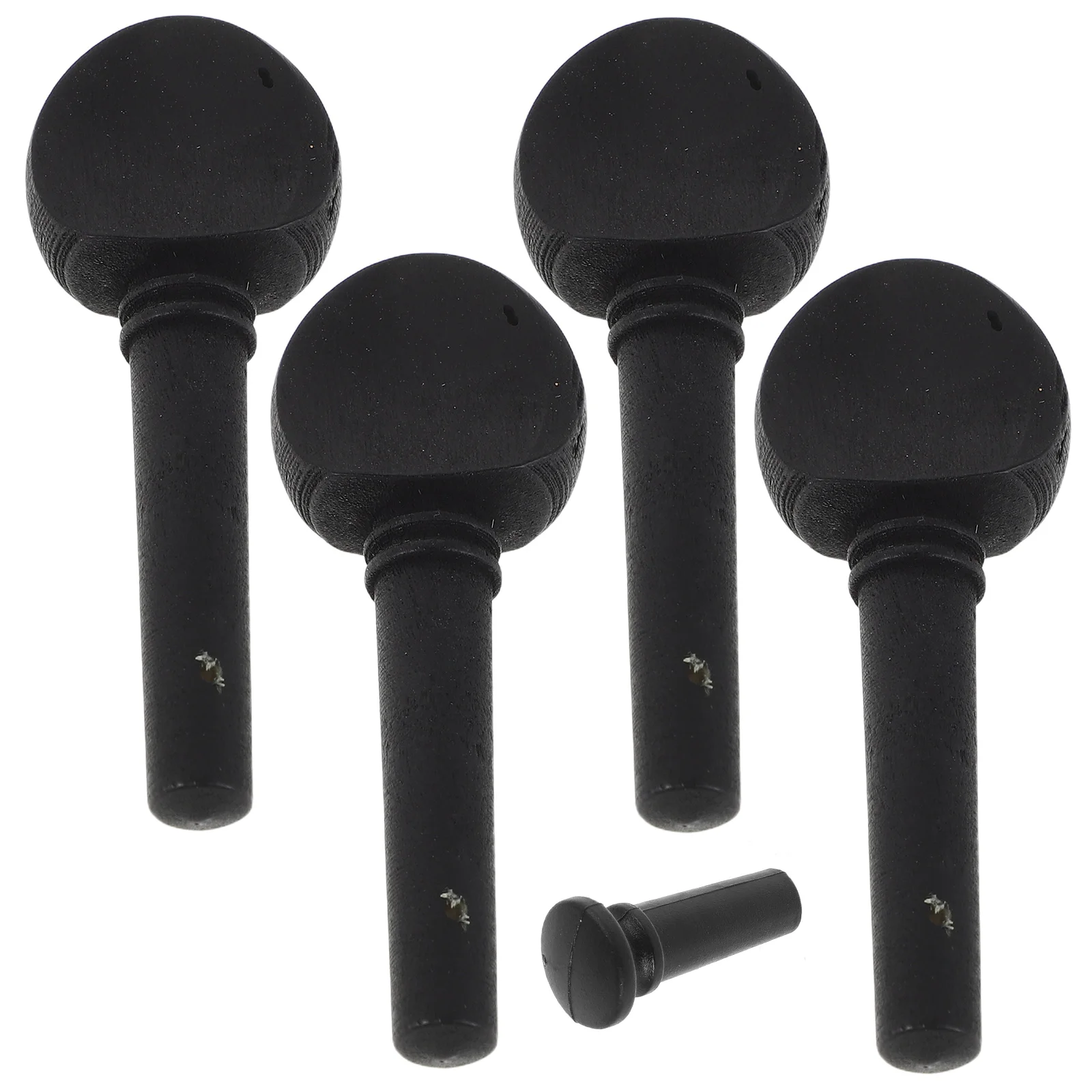 

Violin Accessories Pegs Tuning with Endpin Parts Black Wooden Tail Tuner Keys Gear