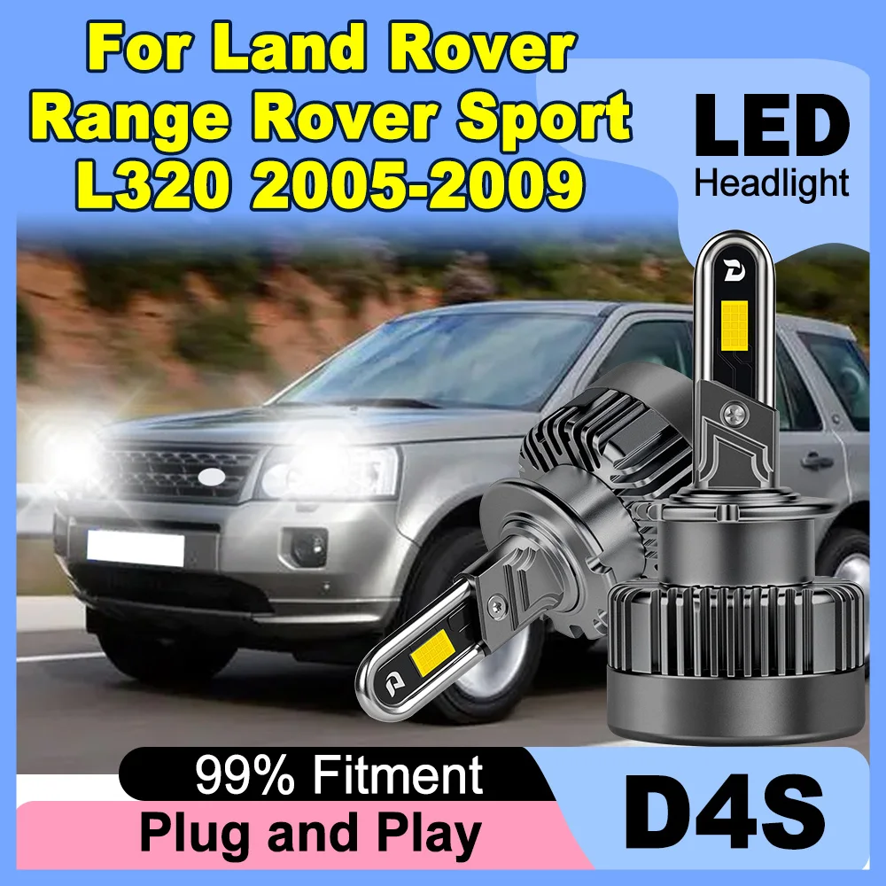 

Светодиодная ксеноновая лампа D4S Canbus с вентилятором, дизайн 1:1 для Land Rover Range Rover Sport L320 2005-2009, ксеноновая лампа Turbo HID