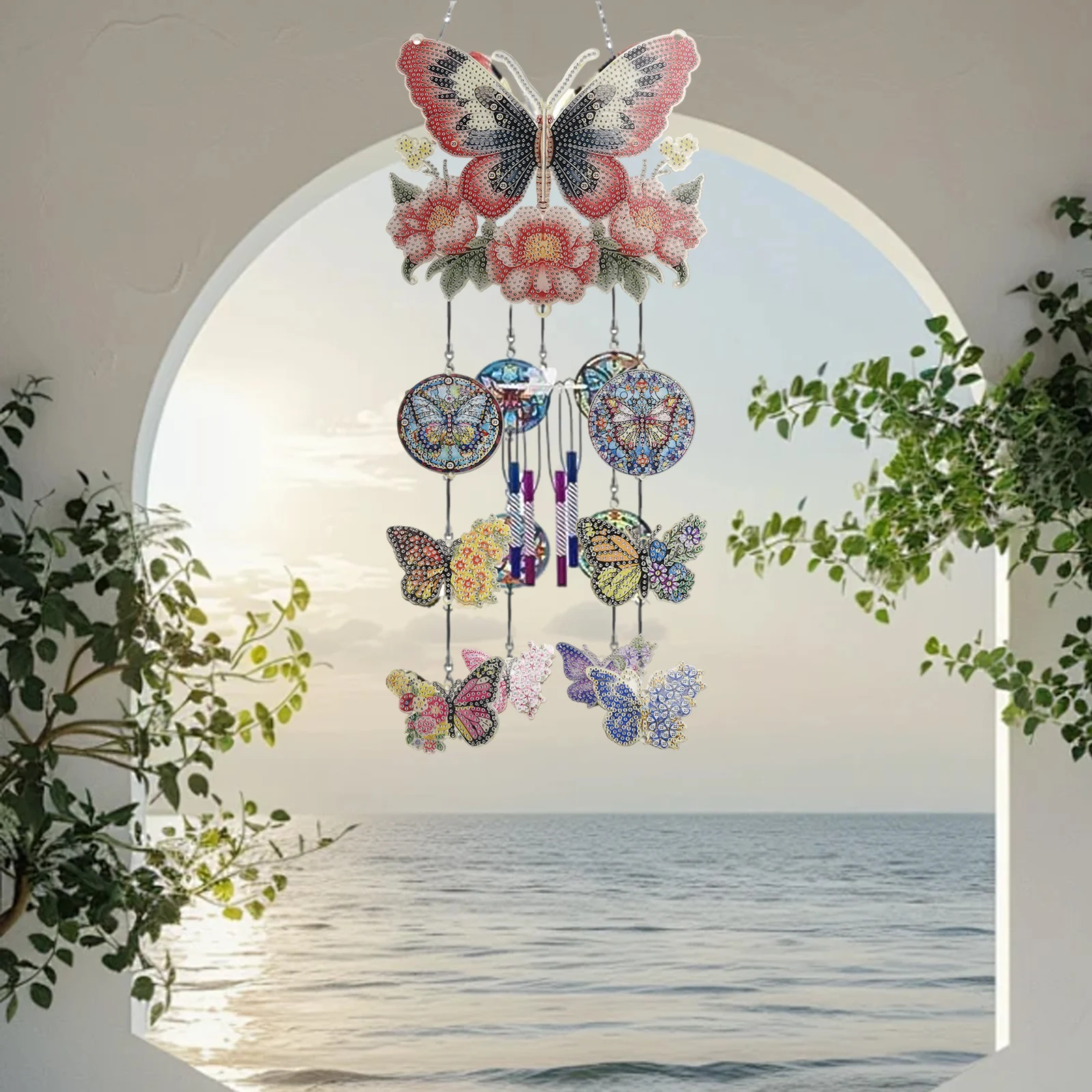 DIY Artistic Dot Painting Set Balconies Dot Painting Set Dreamcatcher Keywords DIY Art Painting Wind Chime Set