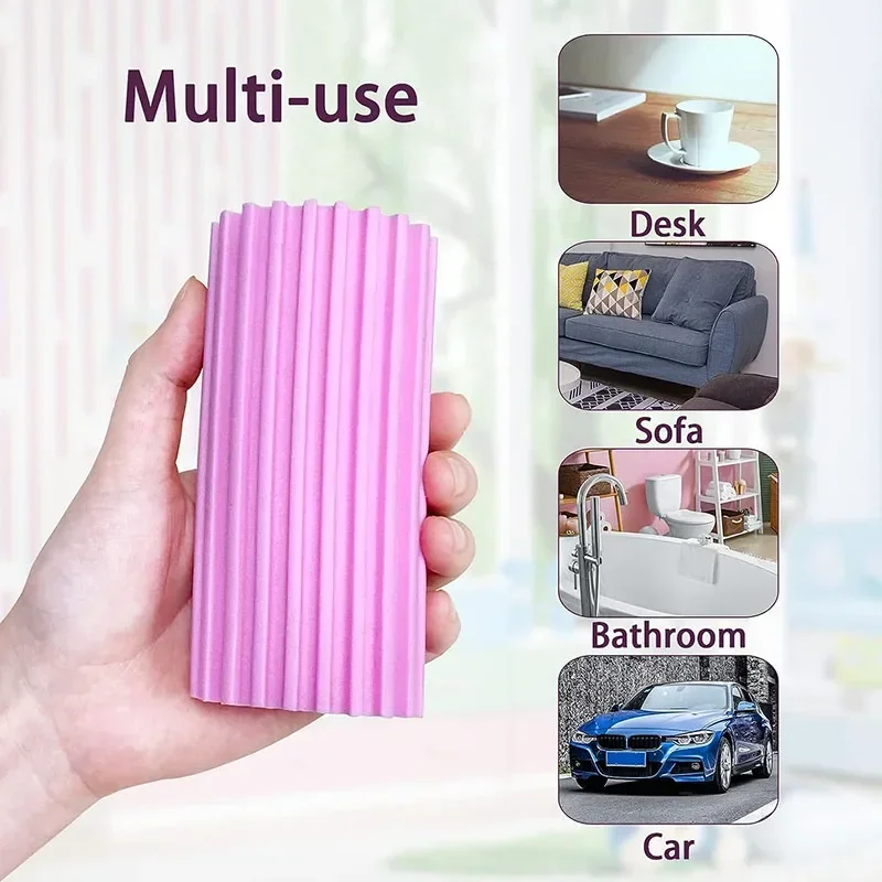 3/5PCS Damp Clean Duster PVA Sponge Reusable Car Detailing Wash Brush Duster Blinds Glass Window Cleaning Tool Auto Accessories