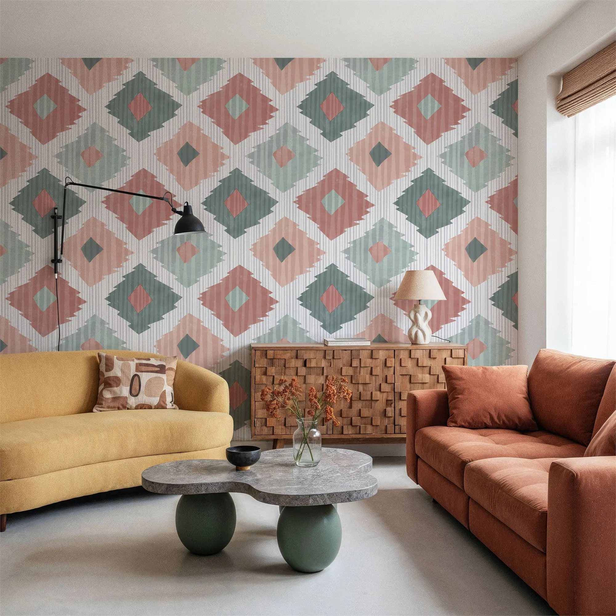 Niestandardowy wzór Ikat V Duż – Ikat Woven Fabric recenzja i cena