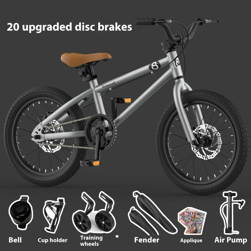 Youth Mountain Bike 16/20 Inch Children's Bicycle for Boys And Girls 6-12 Years Old Student Pedal Bike with Adjustable Frame