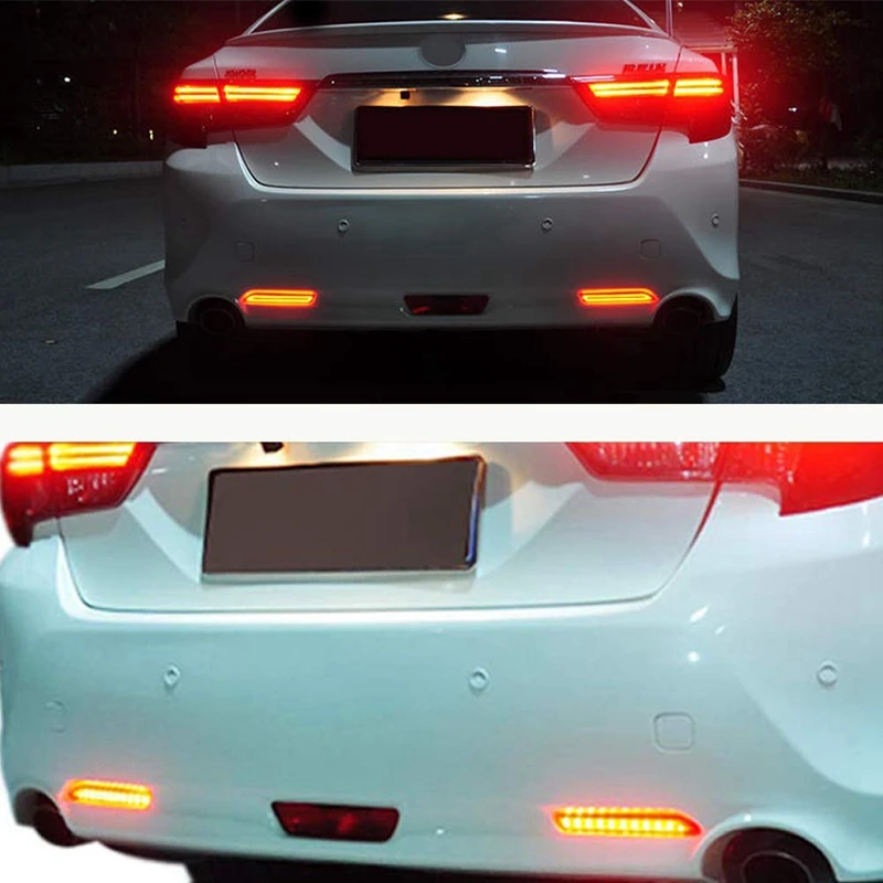 LED ด้านหลังกันชน Reflectors ไฟเบรคสําหรับ Toyota RAV4 Camry Sienna Matrix Venza Avalon