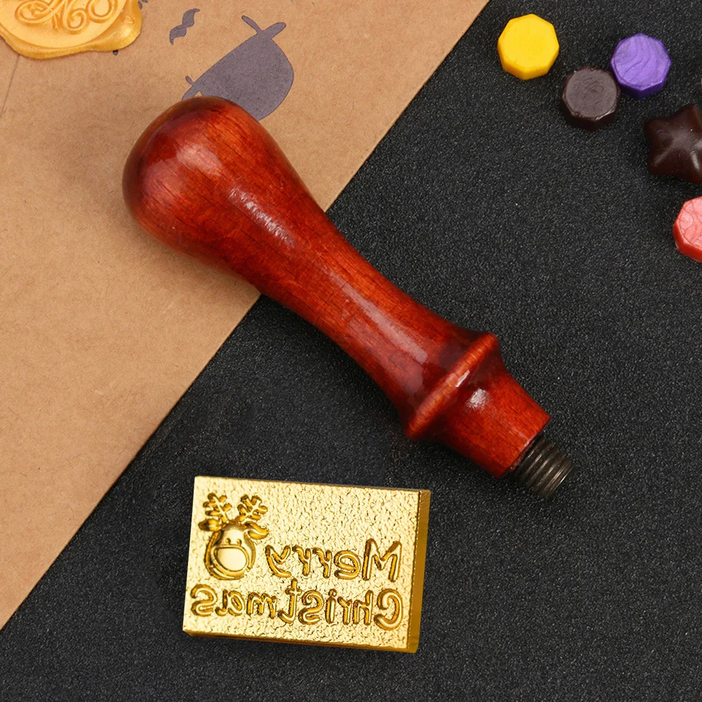 

DIY Stamp Head Multipurpose Wax Grain Seal Head Craft Supplies Embossed Seal Head Envelope Decorative for Packaging Scrapbooking