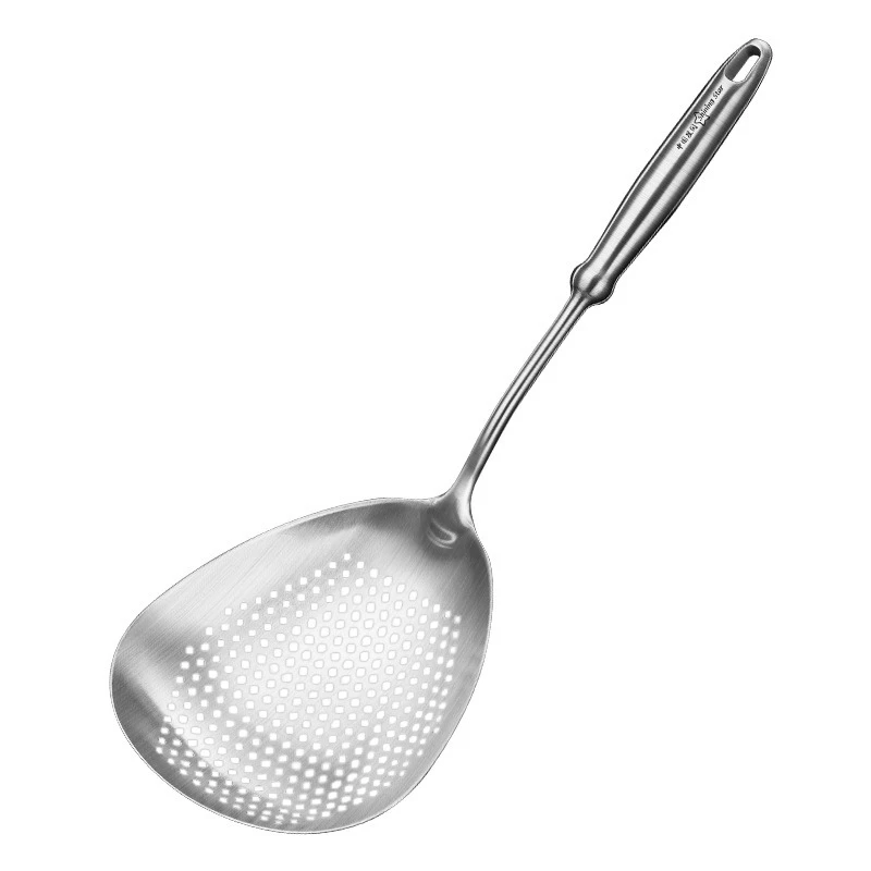 

LFGB Certificate 304 Stainless Steel Colander 40mm Deepen 145mm Widen Strainer Noodle Sieve Slotted Spoon for Cooking Tool