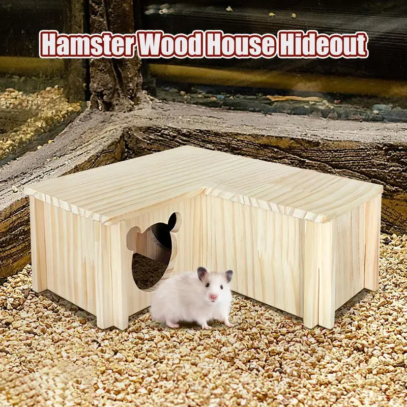 Hamster Hideout House Useful Various Styles Hamster Villa Dwarf Hamsters Climbing Play Hut Chews Toy for Gerbils