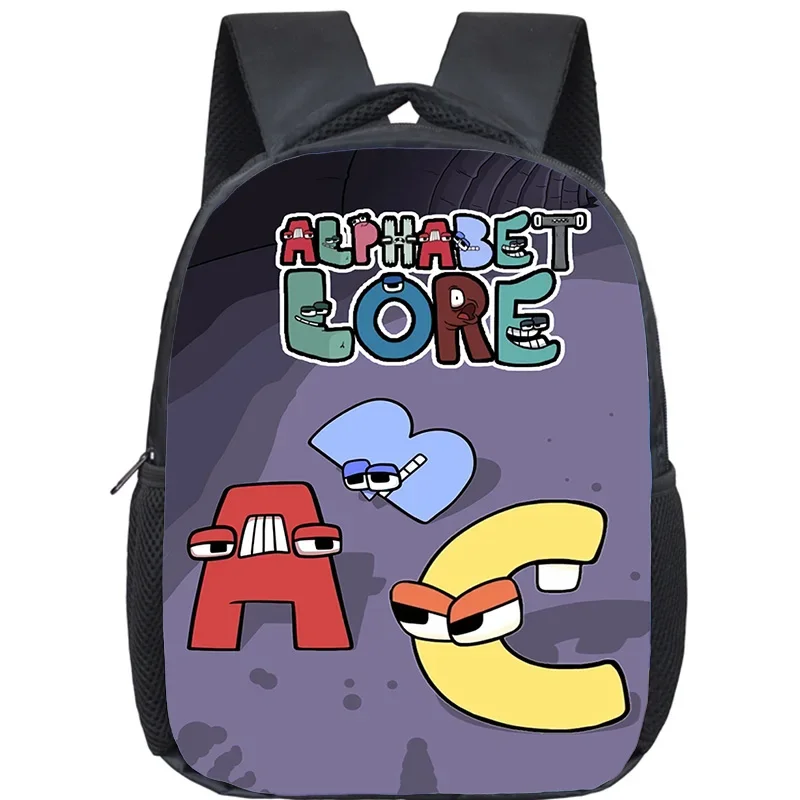 Alphabet Lore 3D Print Backpack Children's Waterproof School Bag for Boys Girls Kindergarten bag Kids Softback Bookbag Gifts