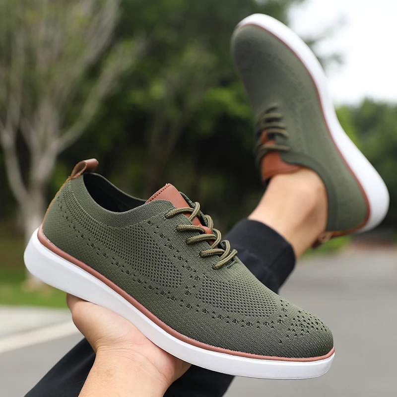 

Men's Suit Shoes Flat Shoe High-end Running Shoes Lightweight and Breathable Sports Shoes Anti Slip and Comfortable Walking 2025