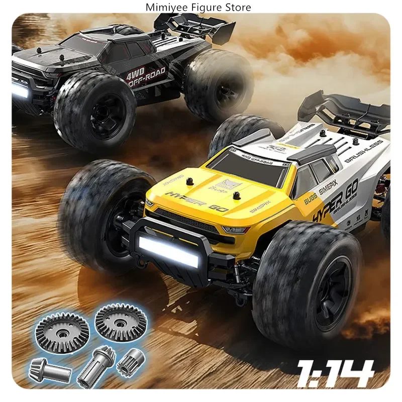 

Meijiaxin HYPER GO масштаб 1:14, бесщеточный автомобиль с дистанционным управлением, высокоскоростной внедорожный гоночный автомобиль 14207