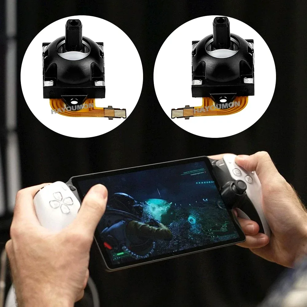 For PS Portal PS5 Portal Game Console Replacement Hall Effect Joystick Repairing 3D Analog Joystick Left Right Thumbstick view 3