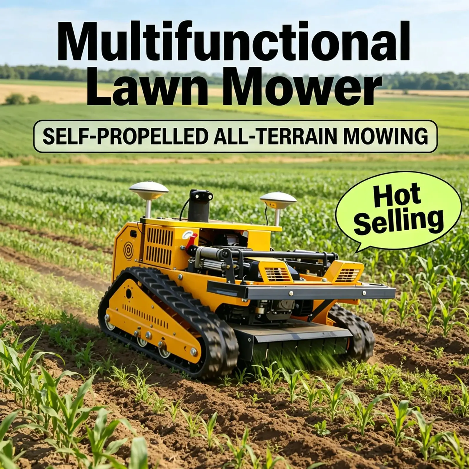 

Customized Remote Control Lawn Mower Robot With Adjustable Structure For Flexible Use On Farm And Household Green Spaces