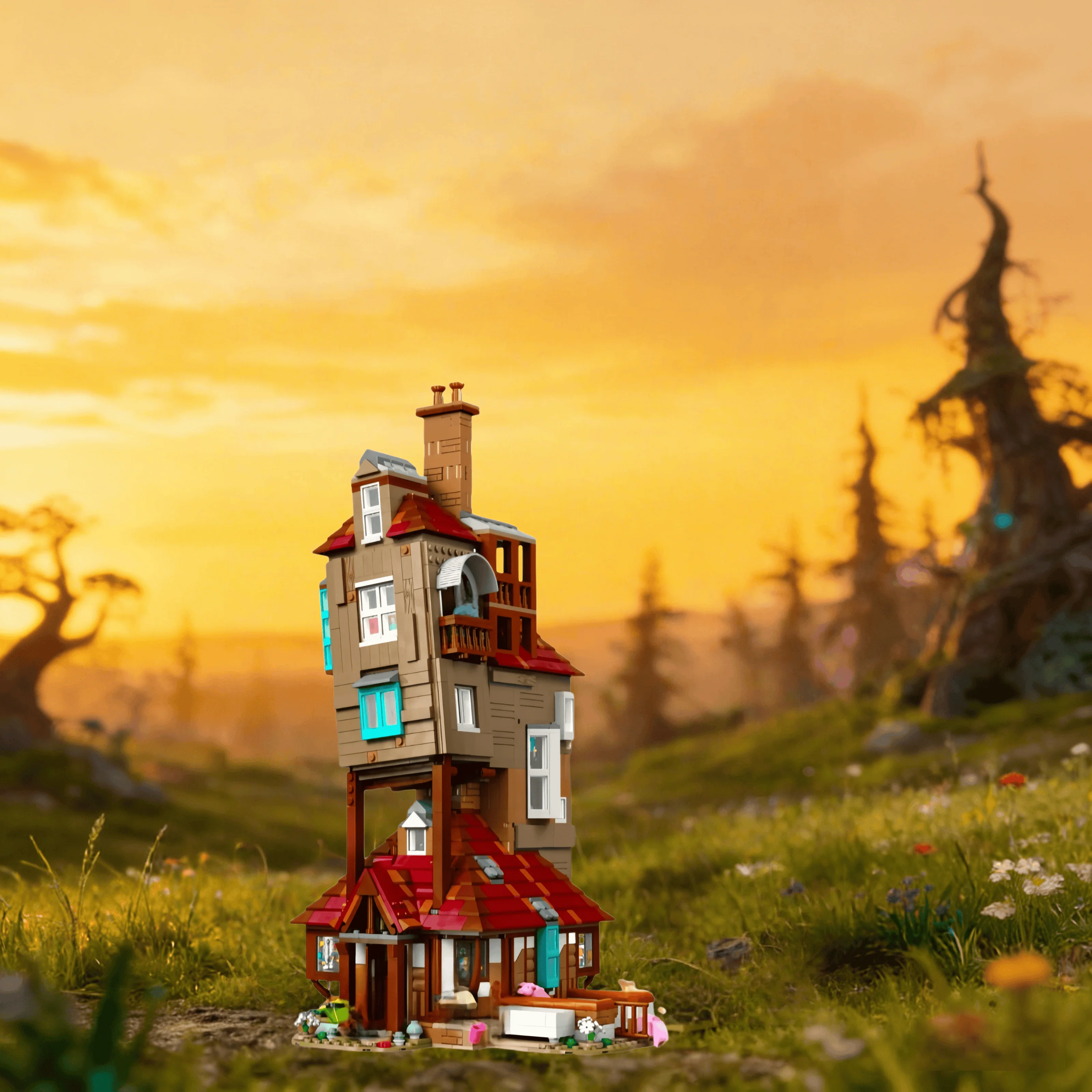 

2405pcs 2025 New The Burrow Building Blocks Model Kit Bricks Toys For Christmas Adult Birthday Gifts