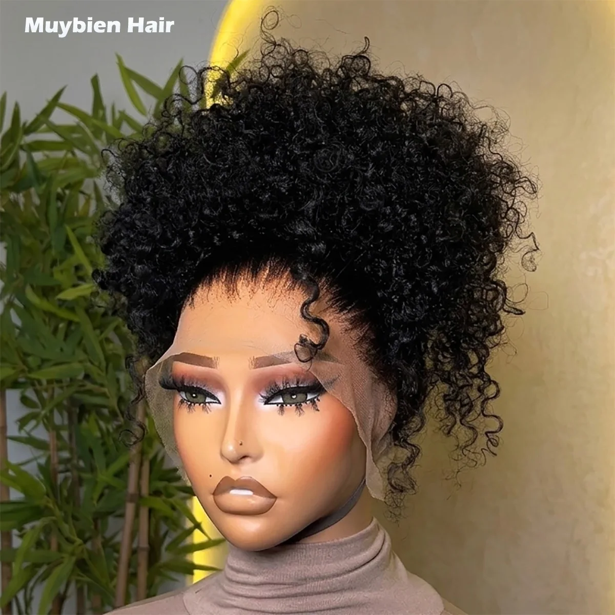 

Natural Black 360 Full Lace Curly Wig 100% Human Hair 13x6 13x4 HD Lace Front Deep Curly Wigs for Woman Glueless Kinky Curly Wig