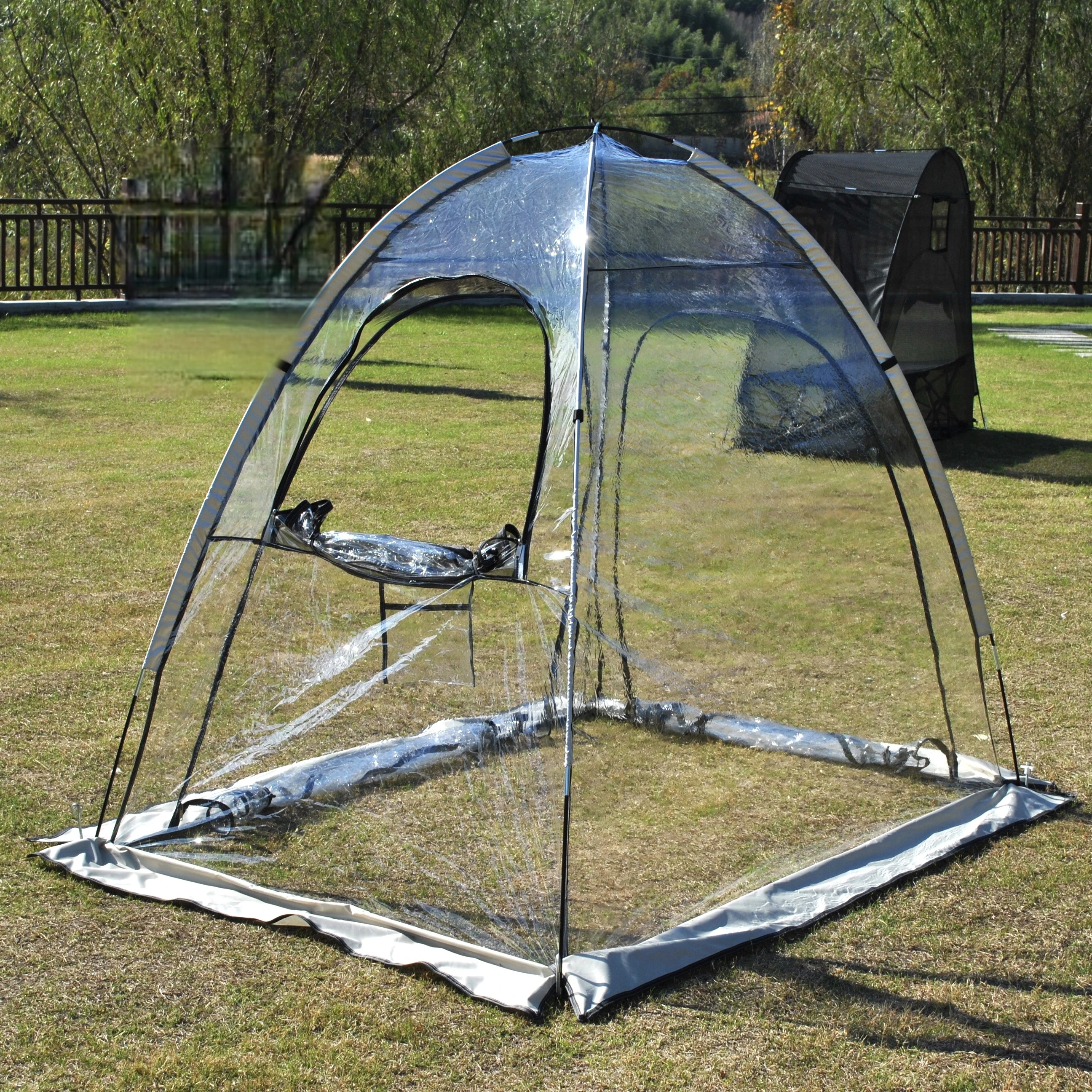 2-Person Clear Sports Pod Tent 6
