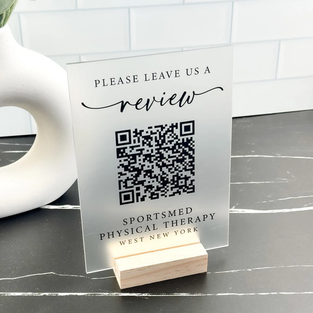 تخصيص شخصي رمز الاستجابة السريعة مجموعة رمز الاستجابة السريعة من الأكريليك مناسبة للتعليقات التفاعلية الاجتماعية واستقبال الأعمال #4