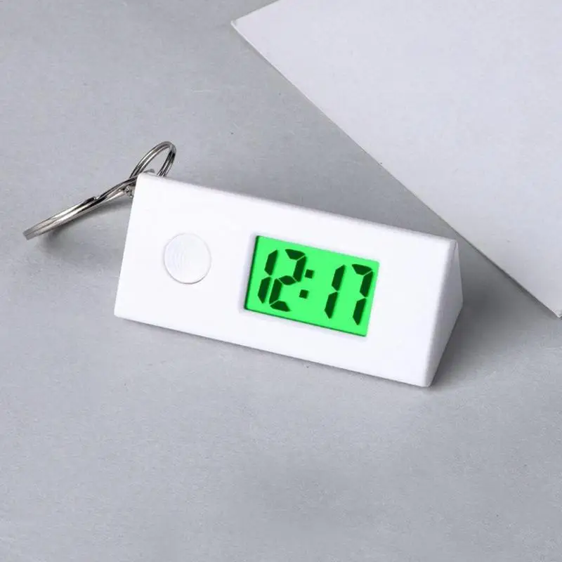 พวงกุญแจนาฬิกาพวงกุญแจคลิปนาฬิกาดิจิตอลแบบพกพาอเนกประสงค์น้ําหนักเบาอุปกรณ์กีฬาสําหรับกิจกรรมกลางแจ้งทุกวัน