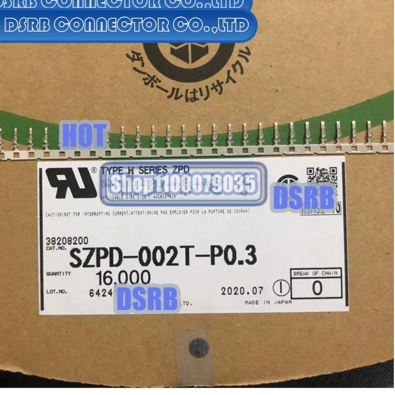 

50 шт./лот SZPD-002T-P0.3 калибр провода 24-28AWG 100% новый и оригинальный