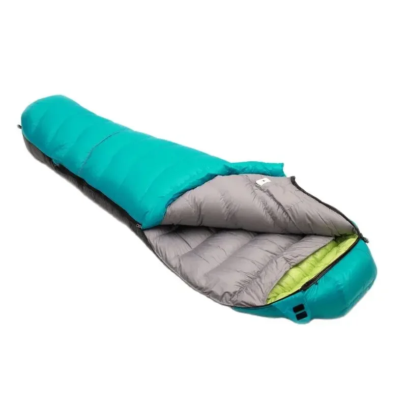 LMR Filling 1200g/1500g/1800g/2000g White Goose Down Adult Winter Sleeping Bag Can Be Spliced Together Outdoor Tourist Camping