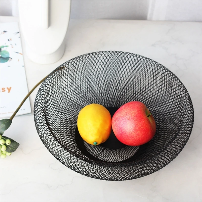 Iron Art Fruit Basket Plate Snack-Creative Bowl Storage Basket Kitchen