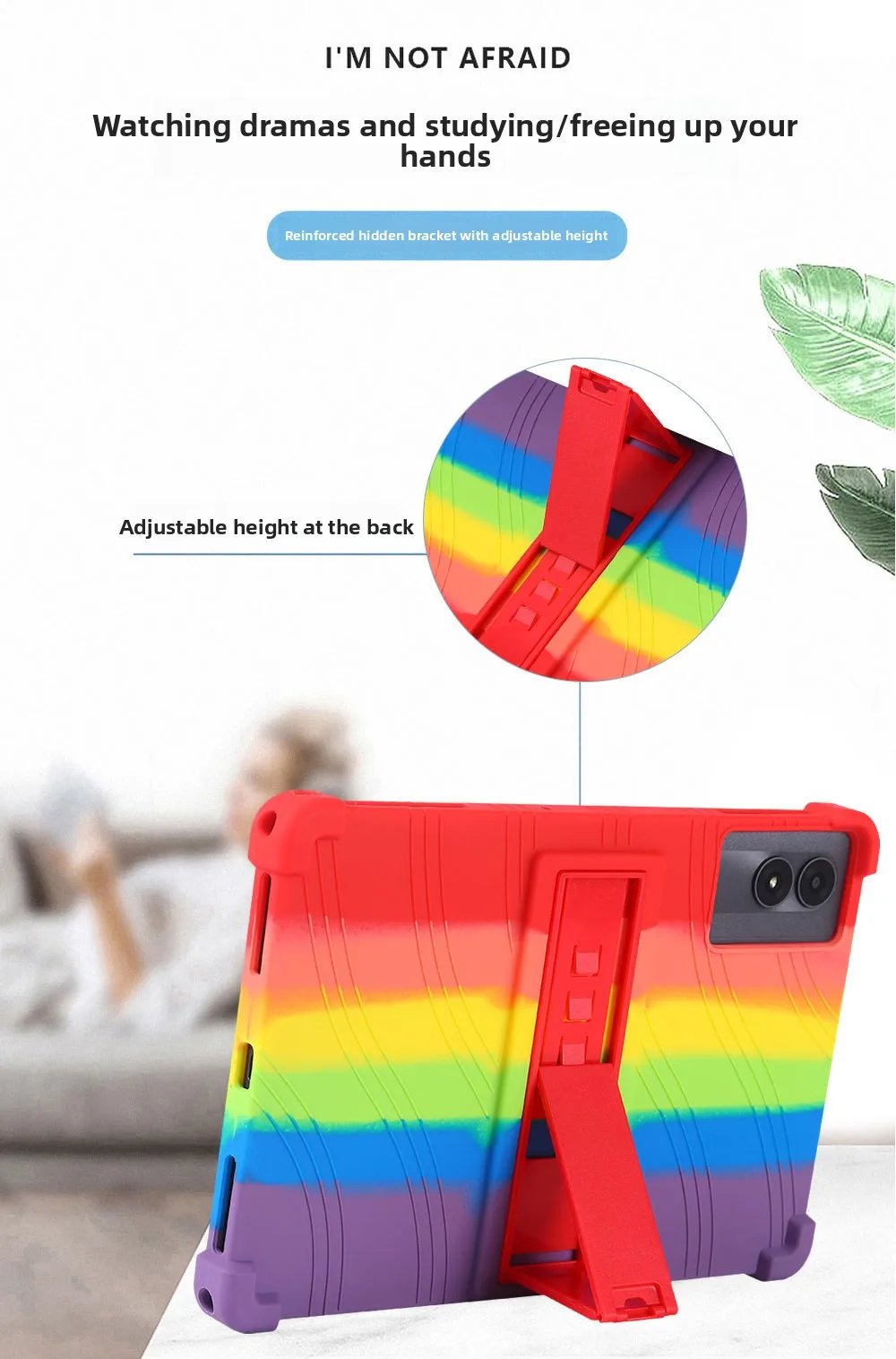 Für ZTE Nubia Pad SE 10,95 Zoll Tablet-Hülle, Silikon-Ganzkörper-Schutzhülle, Anti-Drop-Ständer, stoßfester Bumper – Detail 3