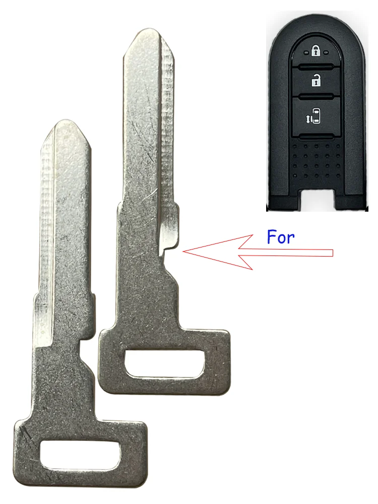 Chiave di emergenza Smart Key Blade per keyless Entry lama non tagliata per Daihatsu Smart Key Toyota Passo Rush Wigo