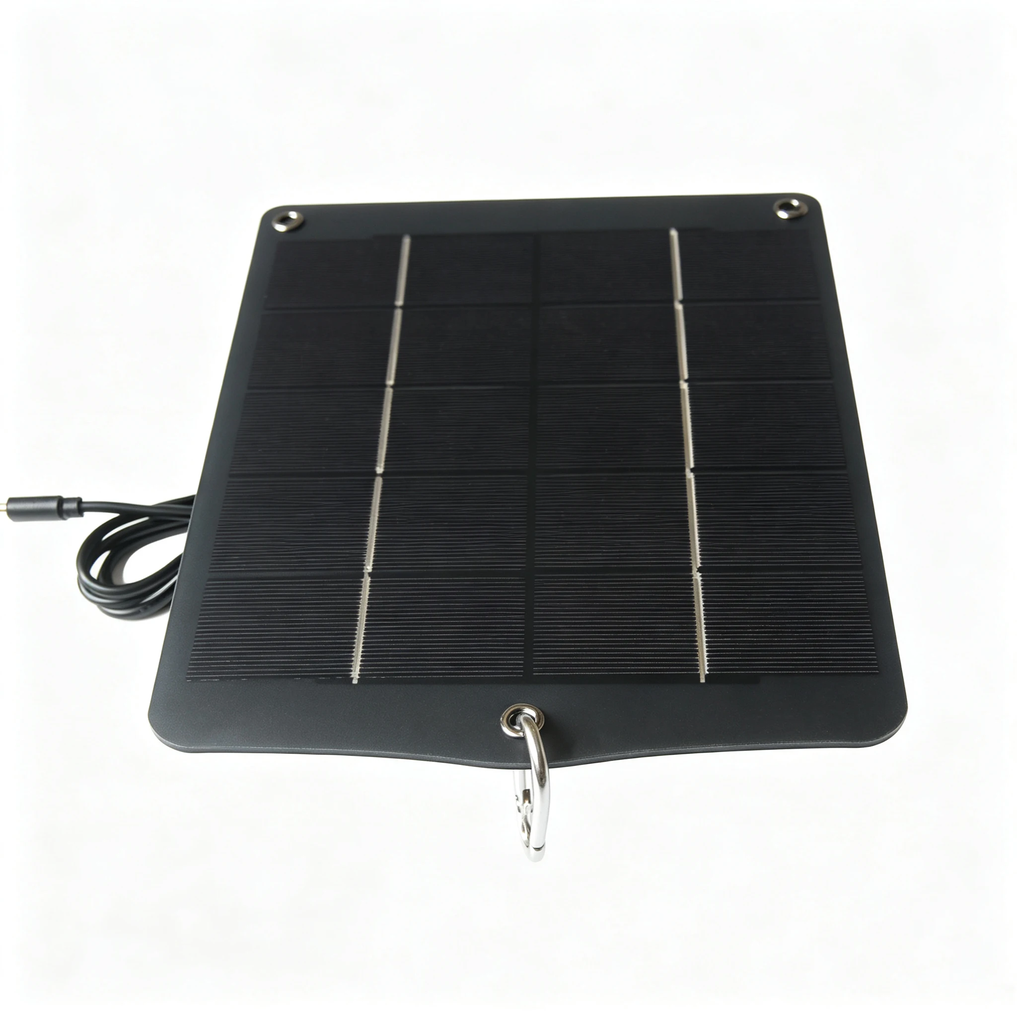 10W 5V Solar Panel Charger Type-C Output Solar Power Bank for Mobile Phone Security Camera Courtyard Streetlighs