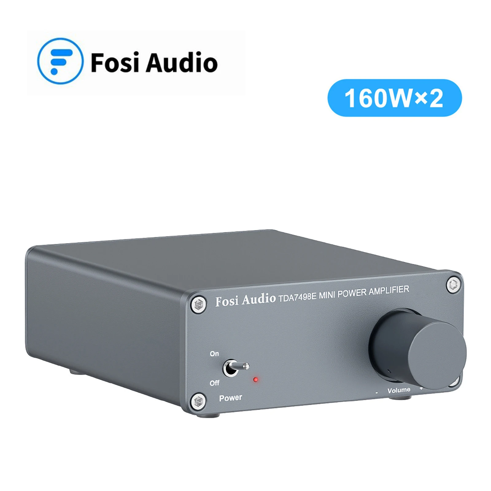 Fosi Audio TDA7498E 2 Channel Sound Power Amplifier Audio Receiver Mini HiFi Amp Home Theater Speakers 160W x 2 amplificador