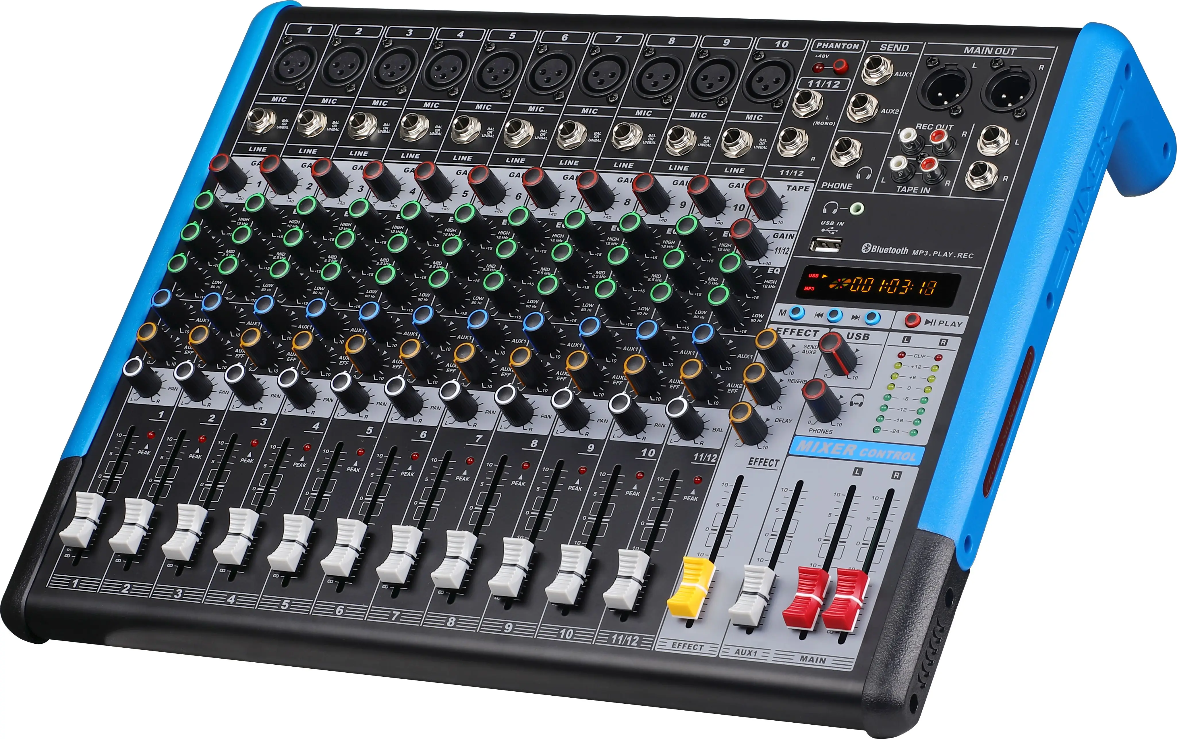 Sound Cards Podcasting Portable Sound Mixing Console USB Recording Input Live Streaming Audio Processor Mixer