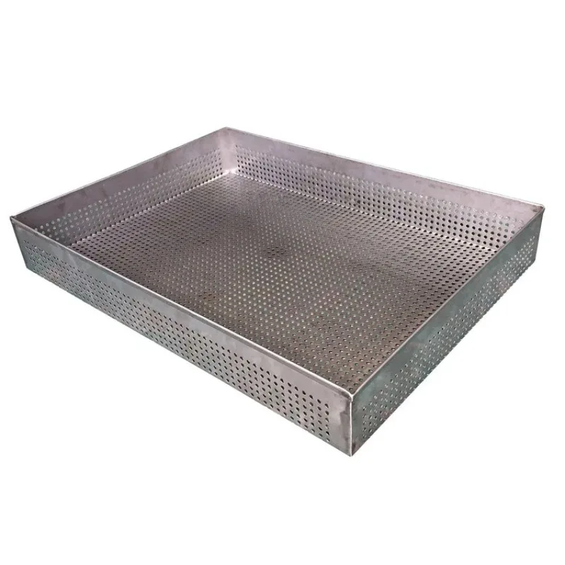 

304 stainless steel baking tray, baking room long square 201 punching tray, drying room drying screen metal baking tray
