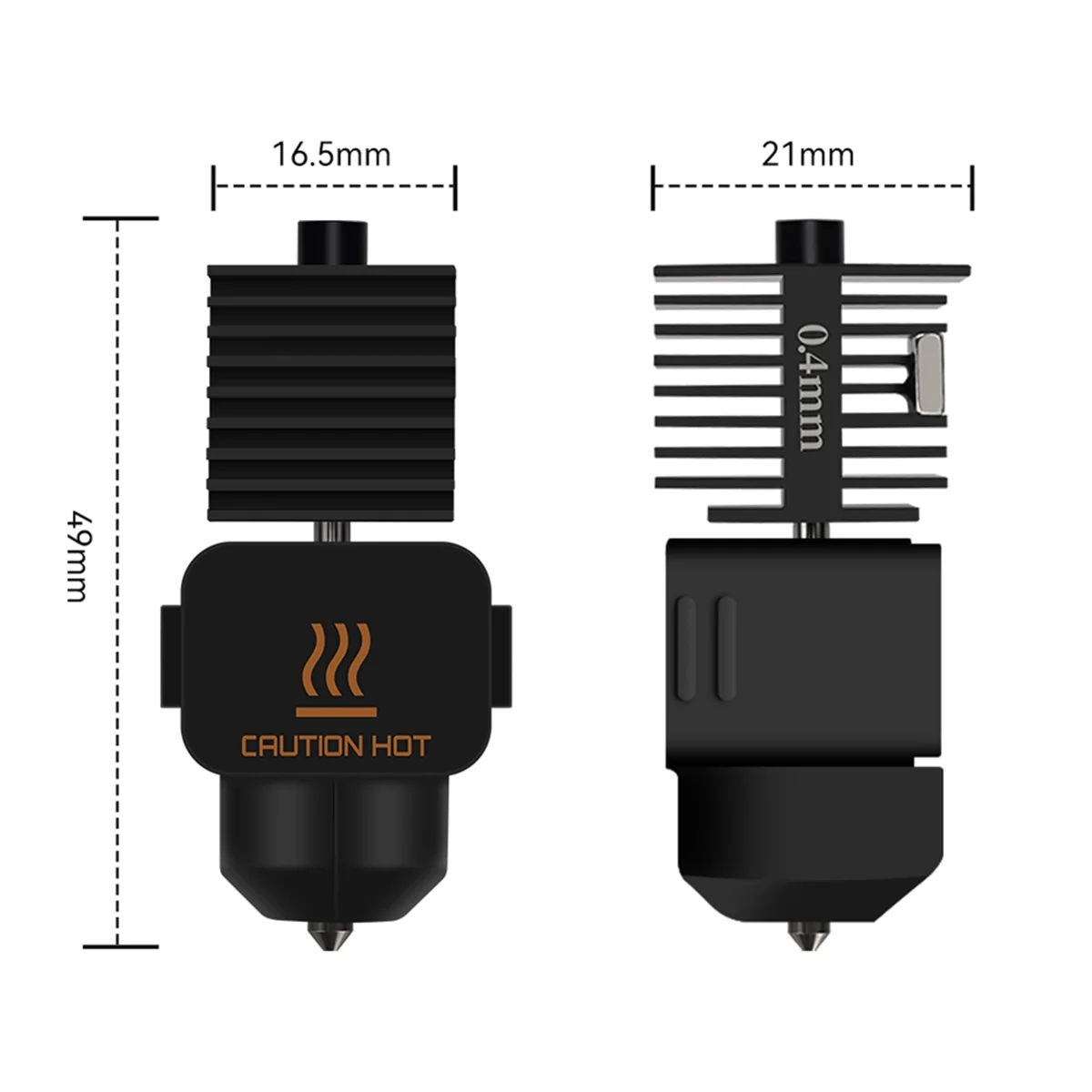 Hotend Kit for Bambu Lab A1/A1 Mini Fast Speed Hot End Assembly 0.4mm Hardened Steel Nozzle 3D Printer Parts