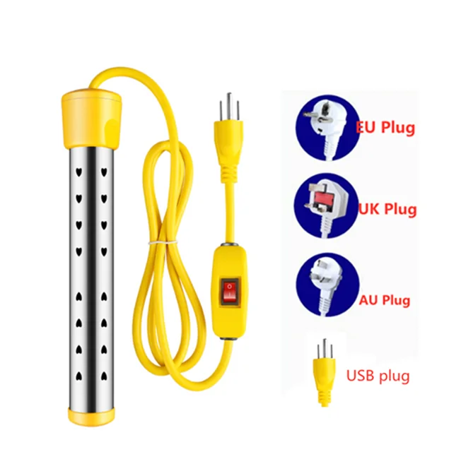 1500W hot water heating rod high power heating rod with AU/EU/UK/USA Plug